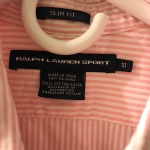 Long sleeve pin striped shirt